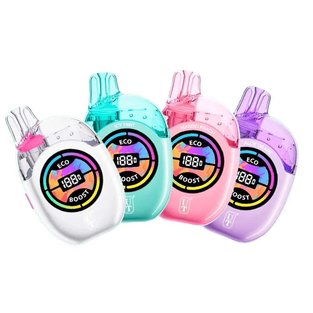 clear foger transparent disposable vape showcasing e‑liquid level