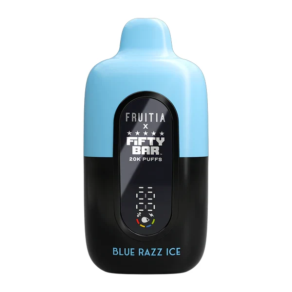 Fifty Bar Vape Best Flavour Blue Razz Ice FRUITIA X Fifty Bar 20K