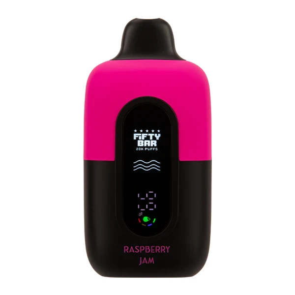 Fifty Bar Vape Best Flavour Raspberry Jam Fifty Bar 20K