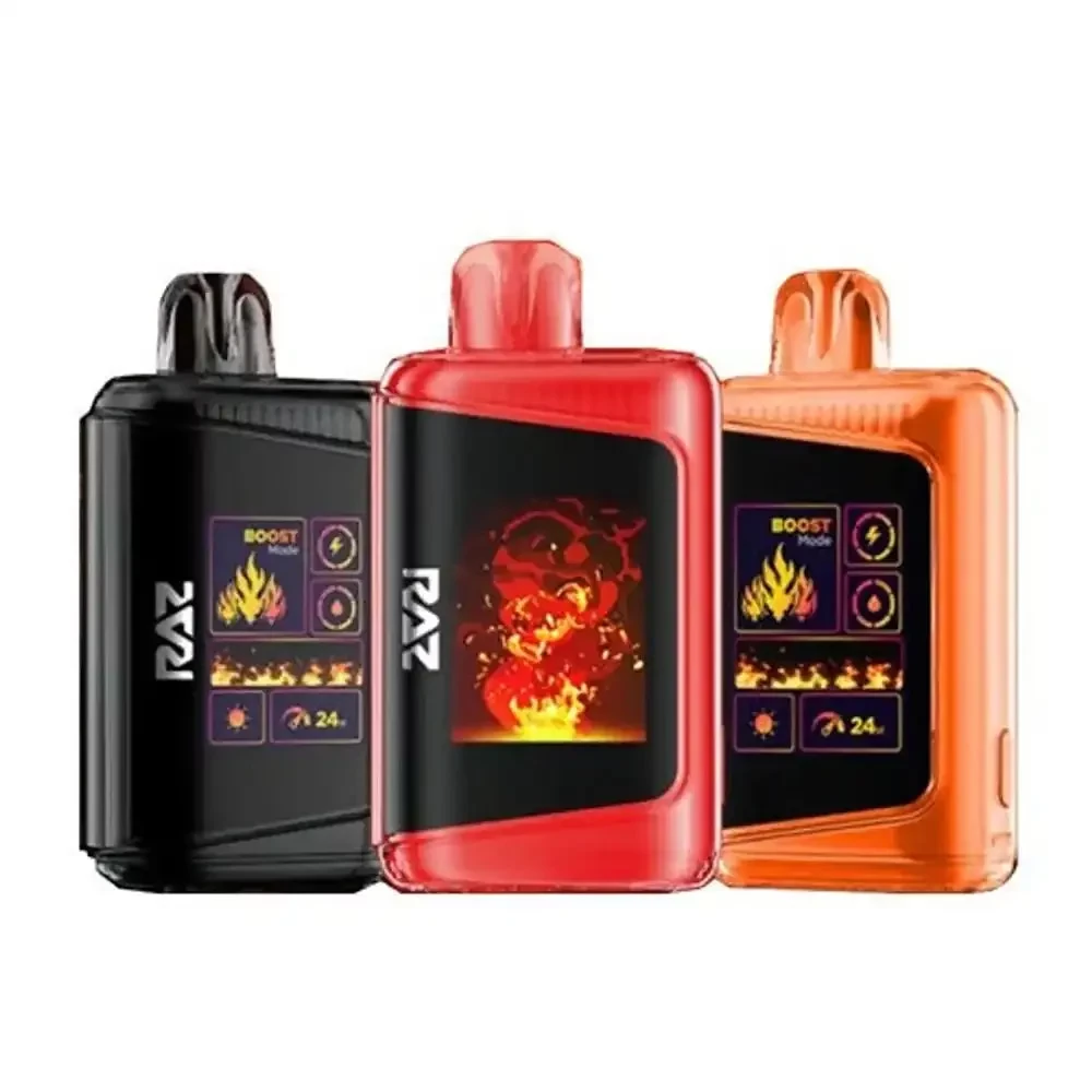 foger vape battery - Foger Bit 35K device with digital display showing battery and e-liquid levels, front and back view