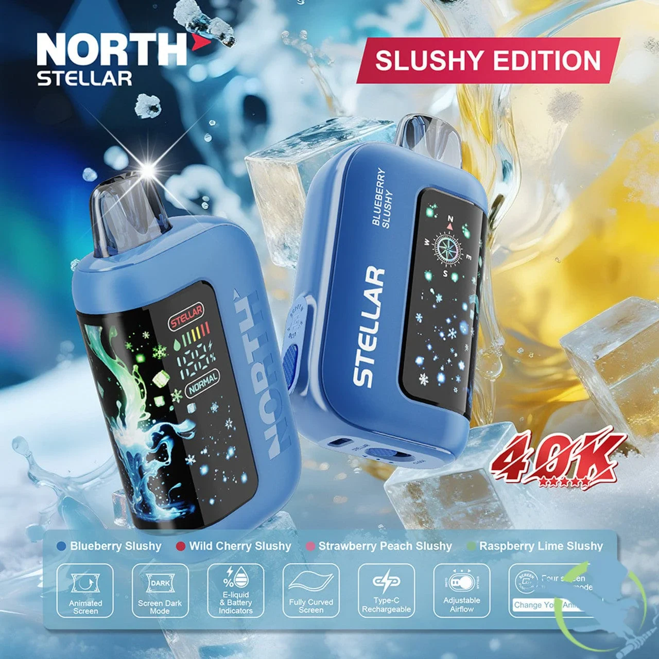 A modern minty vape device like the Geek Bar Pulse X 25k highlighting its dual mesh coil and airflow system