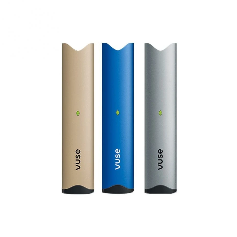 A close-up of a pack of virginia slim menthol ultra lights next to a modern disposable vape, highlighting the contrast in design and technology